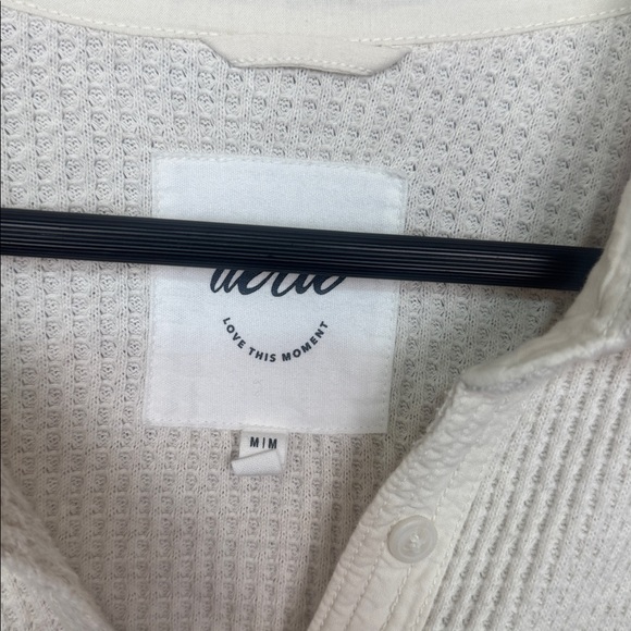 AAerie Women’s Anytime Fave Waffle Oversized Shirt  Sz M - Picture 3 of 9